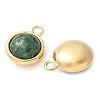 Ion Plating(IP) 304 Stainless Steel with Gemstone Pendants STAS-Q345-11G-01-2