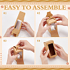 Kraft Paper Candy Boxes with PVC Clear Window CON-WH0097-07A-02A-4