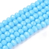 Opaque Solid Color Imitation Jade Glass Beads Strands EGLA-A044-P3mm-D08-1