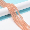 Transparent Glass Beads Strands EGLA-A034-T4mm-MD21-2