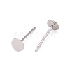 Anti-Tarnish Rhodium Plated 925 Sterling Silver Ear Stud Findings STER-A003-80-2