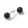Natural Lapis Lazuli Stud Earrings LS-G-B075-02P-08-2