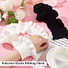 BENECREAT 2Pcs 2 Style Polyester Elastic Ribbing Fabric for Cuffs FIND-BC0004-09-3
