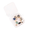 10Pcs 10 Style Natural Gemstone Pointed Pendants G-LS0002-04-8