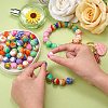 WEWAYSMILE 70Pcs 7 Styles 15mm Silicone Round Beads Making Kit JX487A-7