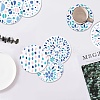 Porcelain Coasters AJEW-WH0133-006-5