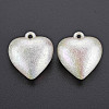 Electroplated ABS Plastic Imitation Pearl Pendants KY-T023-008B-01-2
