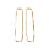 Brass Open Back Bezel Big Pendants X-KK-O144-29G-1