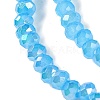 Baking Electroplate Glass Beads Strands X-DGLA-A039-J2MM-B12-3