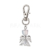 Angel Glass Pendant Decorations HJEW-JM01627-03-1