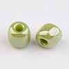 DIY Craft Beads 8/0 Opaque Colors Lustered Round Glass Seed Beads X-SEED-A012-3mm-124-2