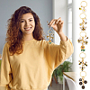 10Pcs 5 Styles Alloy Enamel Keychain KEYC-UN00024-5
