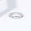 Simple Style 925 Sterling Silver Finger Rings FS-WG80334-04-3