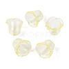 Transparent Acrylic Bead Caps TACR-T028-58E-1