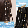 120Pcs 12 Styles Alloy & Iron Dreadlocks Hair Rings Decoration OHAR-SC0001-18B-6