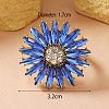 Alloy with Glass Finger Rings for Women OX7798-1-3