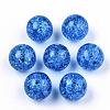 Transparent Crackle Acrylic Round Beads Strands CCG-R002-12mm-03-2