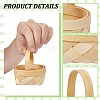 30Pcs Bamboo Weaving Basket Mini Model AJEW-AR0005-18-3