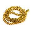 Baking Paint Transparent Glass Beads X1-DGLA-A035-T4mm-A05-3