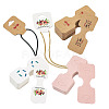 CRAFTDADY 220Pcs 11 Styles Paper Necklace Display Cards CDIS-CD0001-03-8