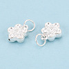 925 Sterling Silver Flower Charms STER-T008-29S-2