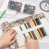CRASPIRE 2Pcs 2 Style Pattern Handmade Canvas Pencil Roll Wrap AJEW-CP0001-41A-4