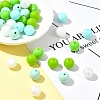 35Pcs Food Grade Eco-Friendly Silicone Focal Beads SIL-FS0001-22F-8