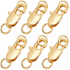 20Pcs Brass Lobster Claw Clasps KK-BBC0015-01A-G-1