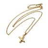PVD Vacuum Plating 201 Stainless Steel Necklaces NJEW-H033-01G-X-2