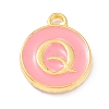 Golden Plated Alloy Enamel Charms X-ENAM-Q437-14Q-1