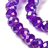 Baking Electroplate Glass Beads Strands DGLA-A039-J8mm-B05-3
