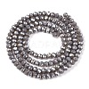 Electroplate Glass Beads Strands EGLA-A044-P2mm-B10-3
