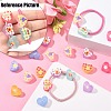 Transparent Printed Acrylic Beads MACR-S373-124-H03-5