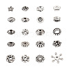 Kissitty 400Pcs 20 Styles Tibetan Style Alloy Spacer Beads FIND-KS0001-25-3