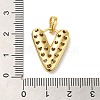 Brass Micro Pave Cubic Zirconia Pendants KK-E061-03G-22-3