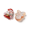 Christmas Transparent Resin Cabochons CRES-D323-03-2