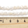 Natural Keshi Pearl Cultured Freshwater Pearl Beads Strands PEAR-P062-25B-5