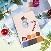 2 Sets 2 Style Christmas Theme DIY Diamond Painting Stickers Kits for Kids DIY-SZ0003-42-5