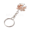 Natural Moonstone and Natural Sunstone Keychains KEYC-JKC00754-02-5