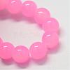 Baking Paint Imitation Jade Glass Round Bead Strands DGLA-Q021-10mm-45-2