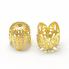 Plated Iron Bell Filigree Bead Caps IFIN-S696-67G-2