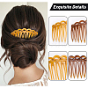 SUPERFINDINGS 20Pcs 5 Styles Hair Accessories Plastic Hair Comb Findings OHAR-FH0001-06-4