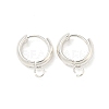 201 Stainless Steel Huggie Hoop Earring Findings STAS-P283-01V-S-1