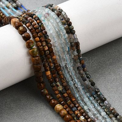 Natural Mixed Gemstone Beads Strands G-A097-D03-07-1