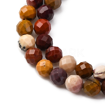 Natural Mookaite Beads Strands X-G-D320-A05-4mm-1