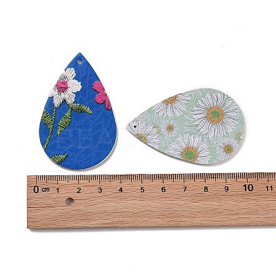 PU Leather Big Pendants FIND-T058-B-M-1