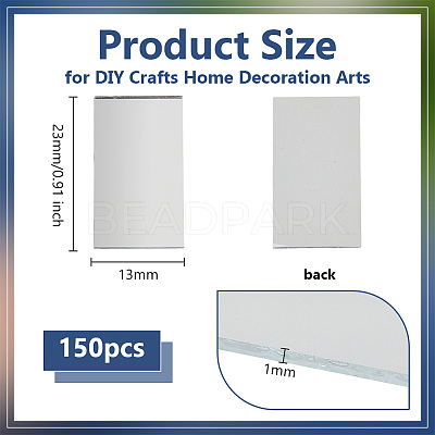 150Pcs Glass Mosaic Pieces DIY-OC0012-33F-1