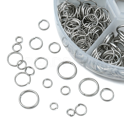 1 Box Iron Open Jump Rings Set IFIN-YW0001-44P-1