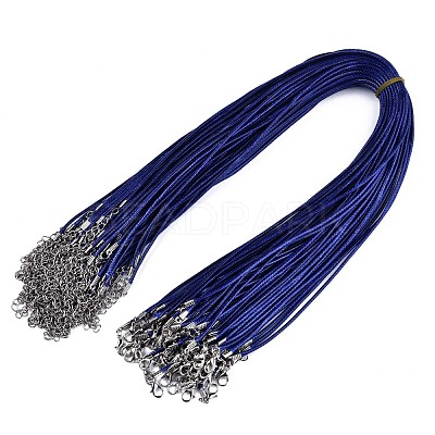 Waxed Cotton Cord Necklace Making MAK-S034-017-1