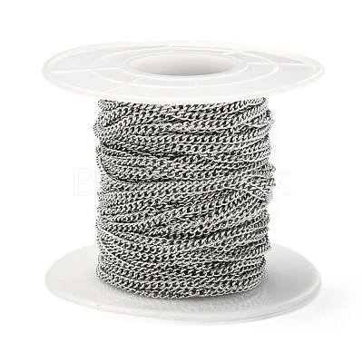 Tarnish Resistant 304 Stainless Steel Curb Chains CHS-R008-09-1